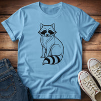 Line Art Reccoon T-Shirt