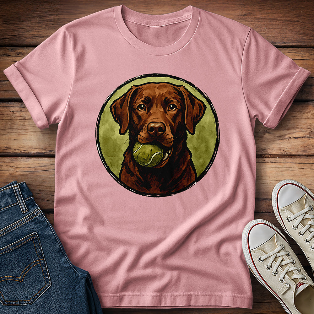 Chocolate Lab Water Color T-Shirt