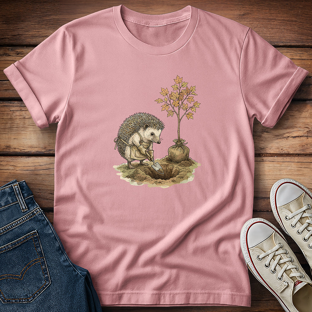 Hedgehog on Tree Duty T-Shirt