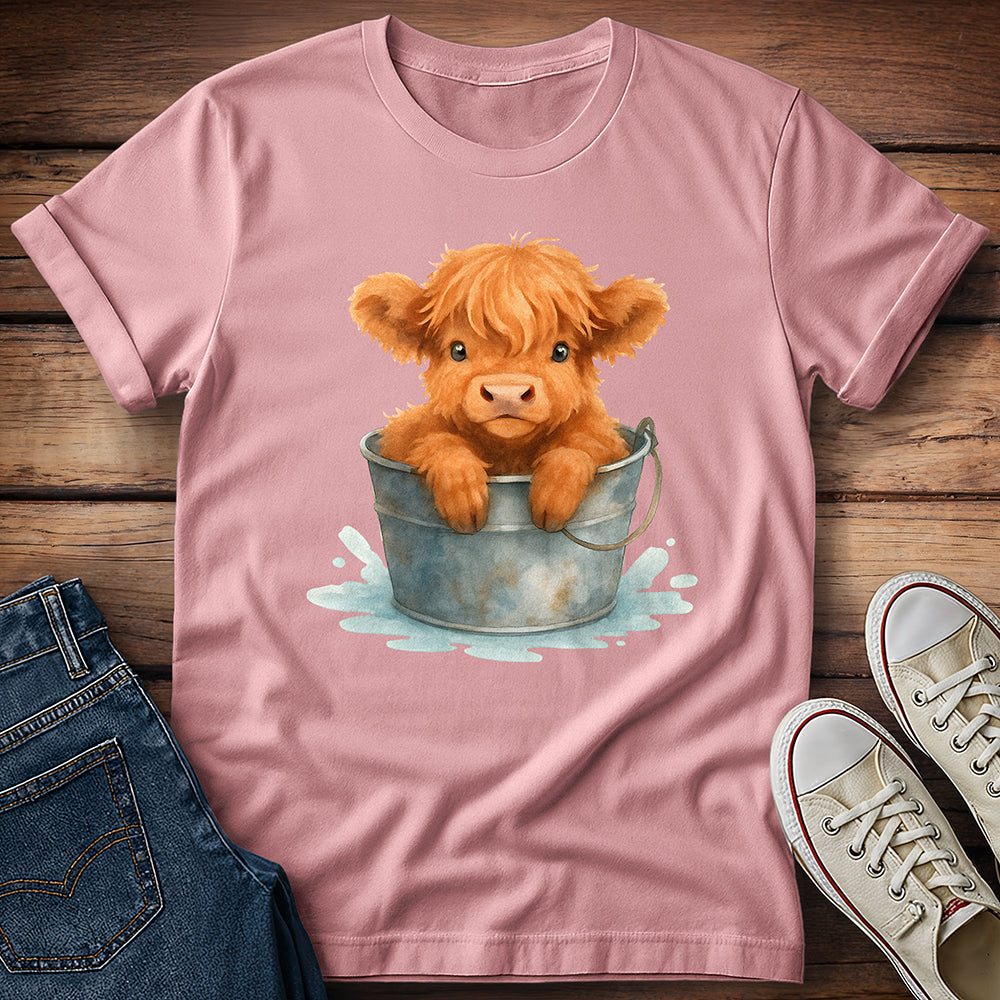 Highland Calf in Tub T-Shirt