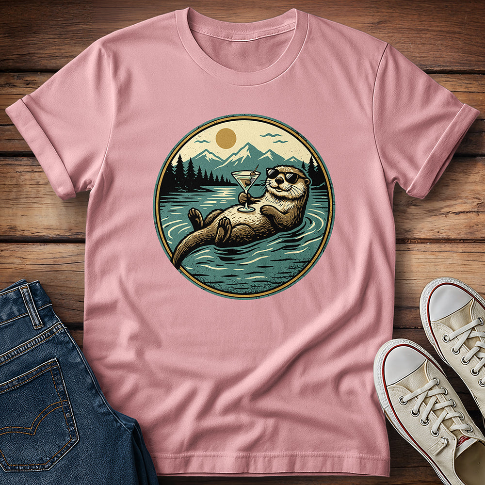 Otter Martini Happy Hour T-Shirt