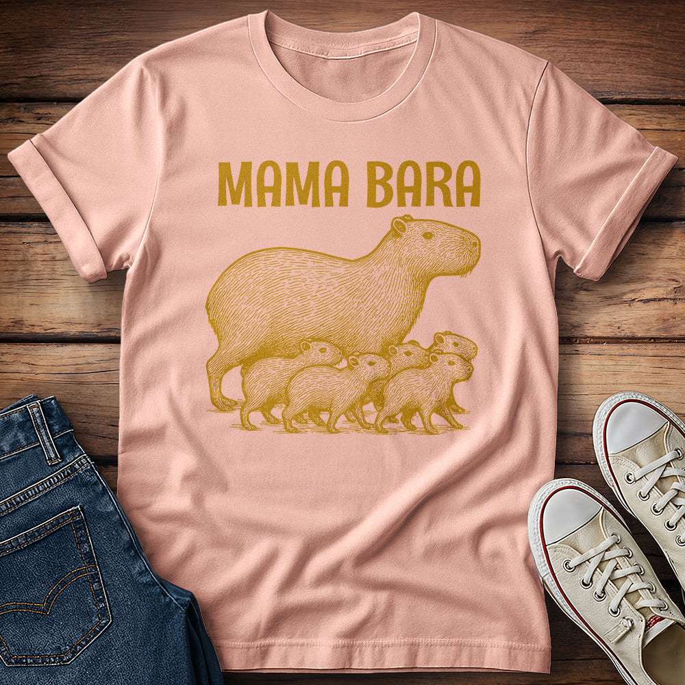 Golden Capybara Mama Bara T-Shirt