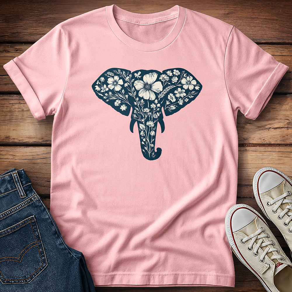 Floral Elephant T-Shirt