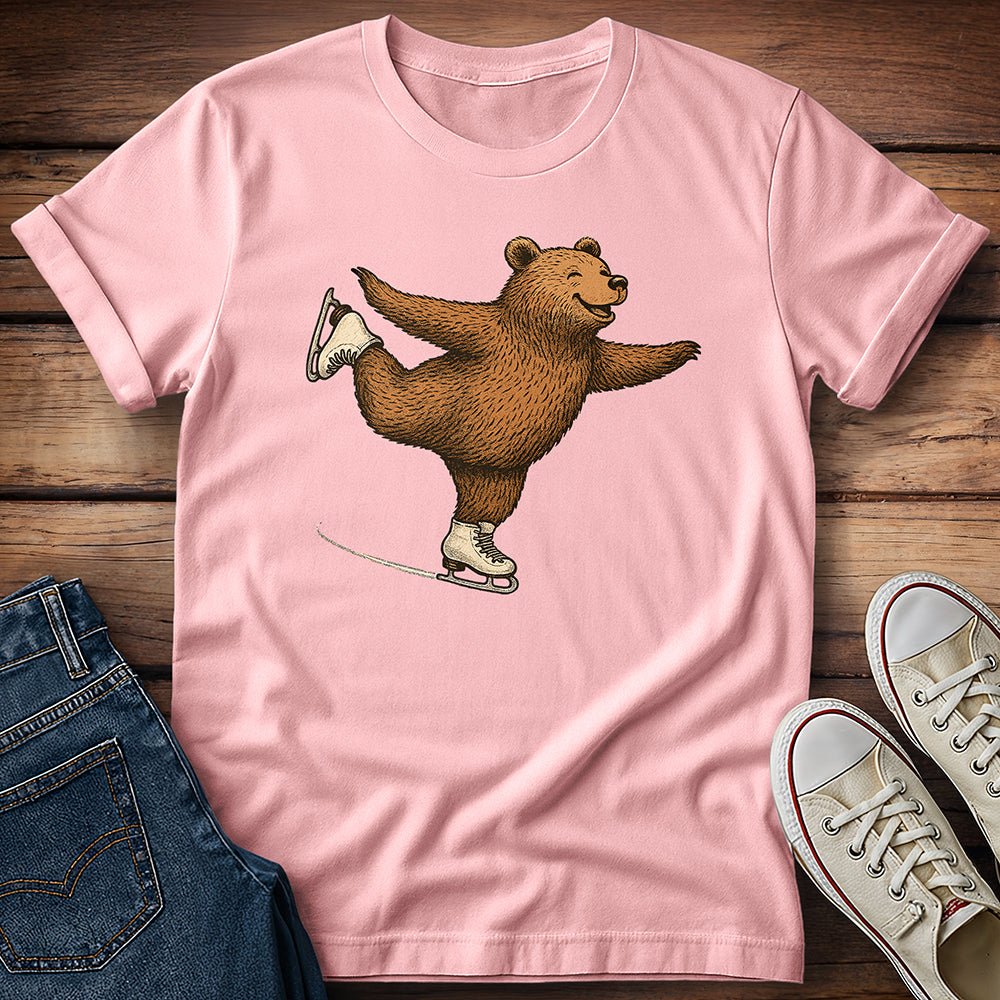 Figure Skating Bear T-Shirt