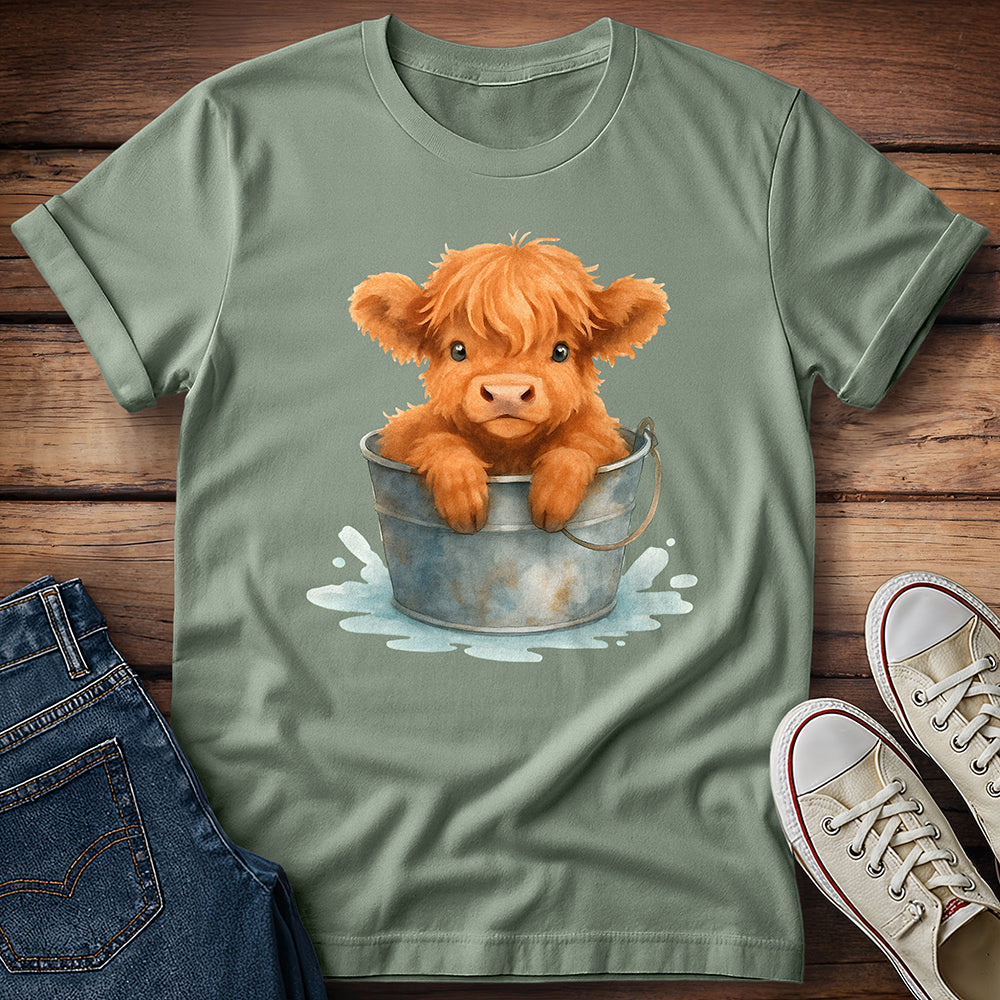 Highland Calf in Tub T-Shirt