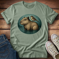 Capybara and Sparrow T-Shirt