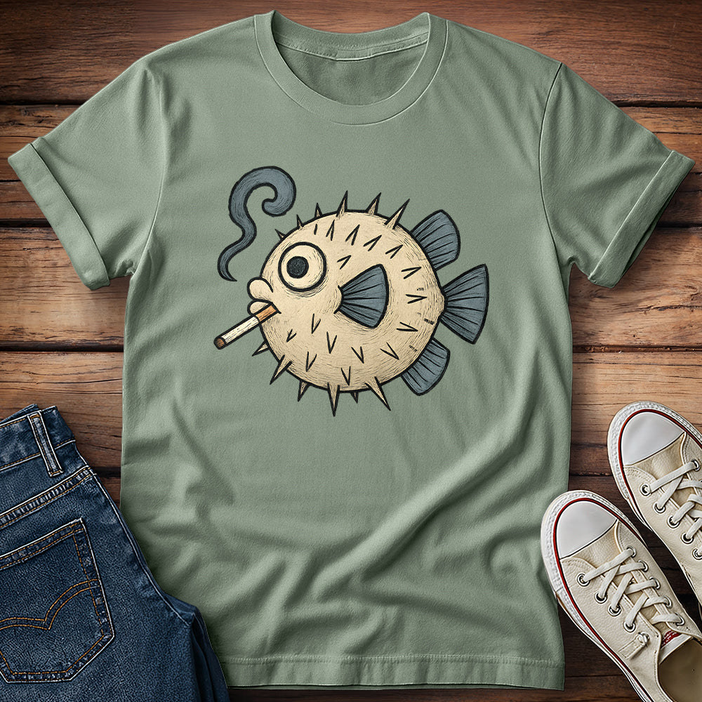 Puffer Fish Cigarette T-Shirt