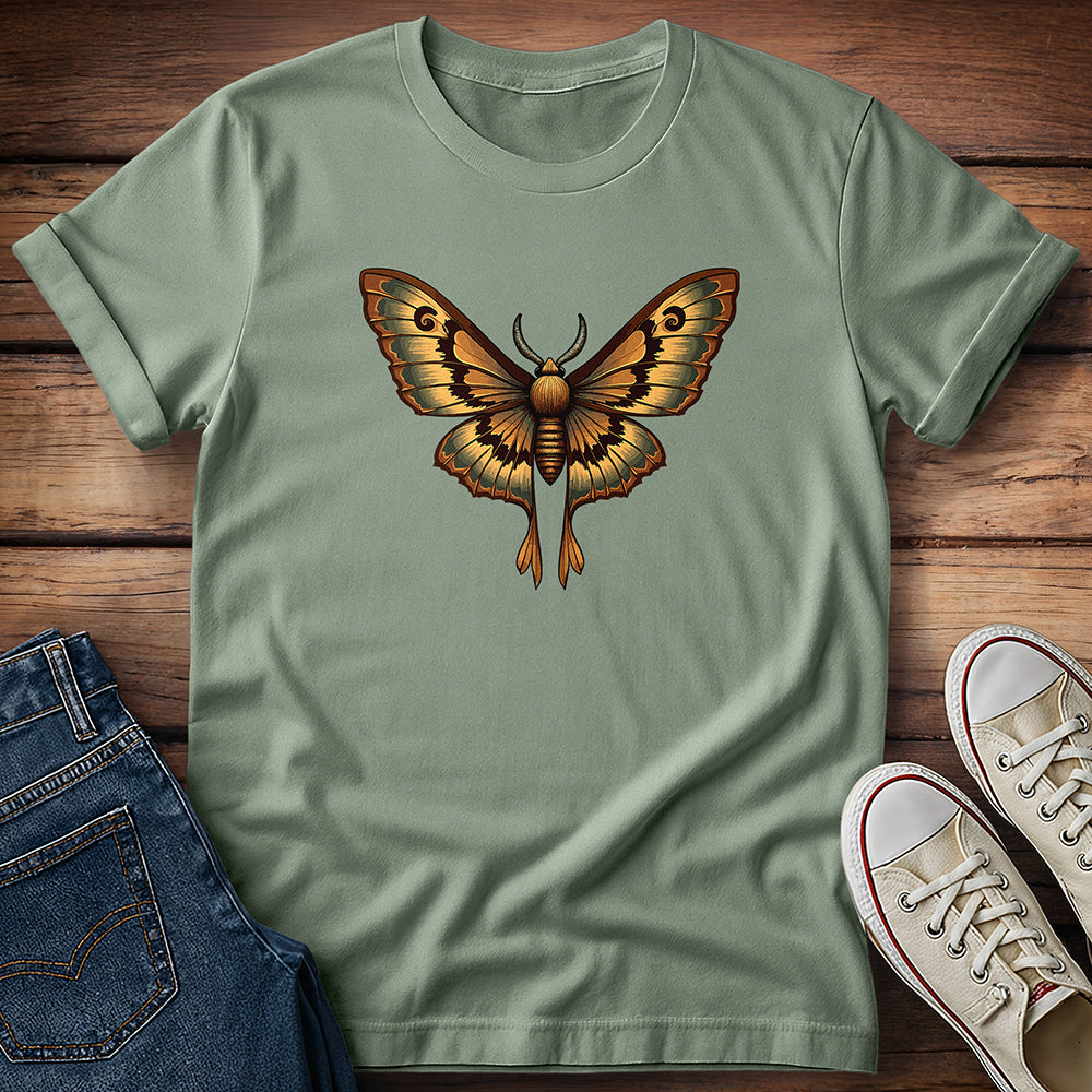 Brown Green Atlas Moth T-Shirt