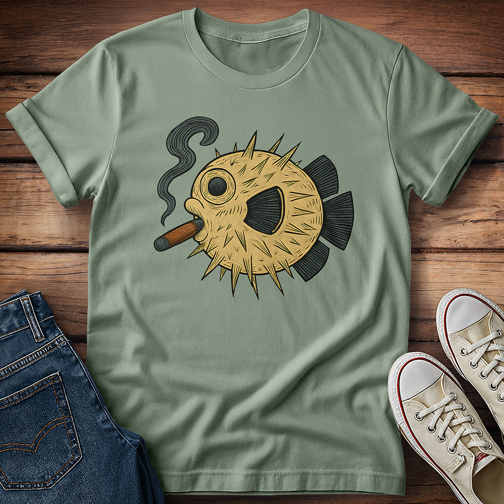 Puffer Fish Cigar T-Shirt