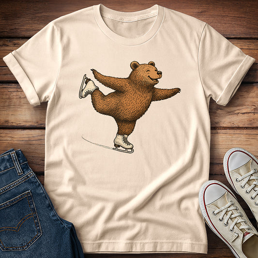 Figure Skating Bear T-Shirt