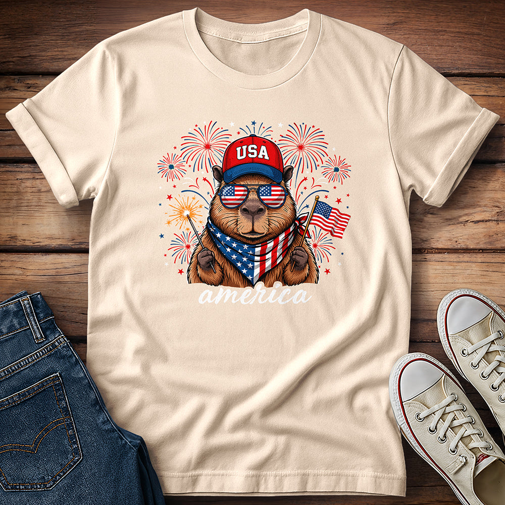 Capybara America T-Shirt