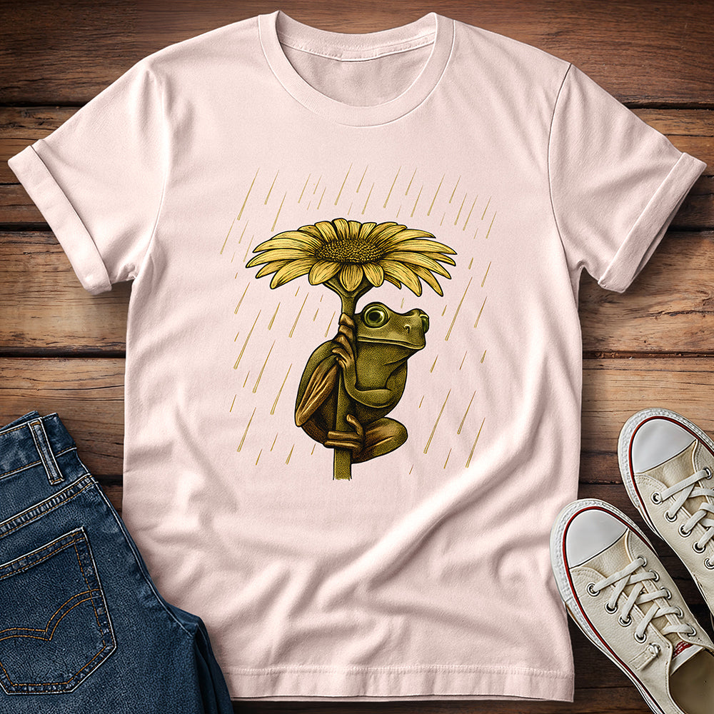 Frog Sunflower Shelter T-Shirt