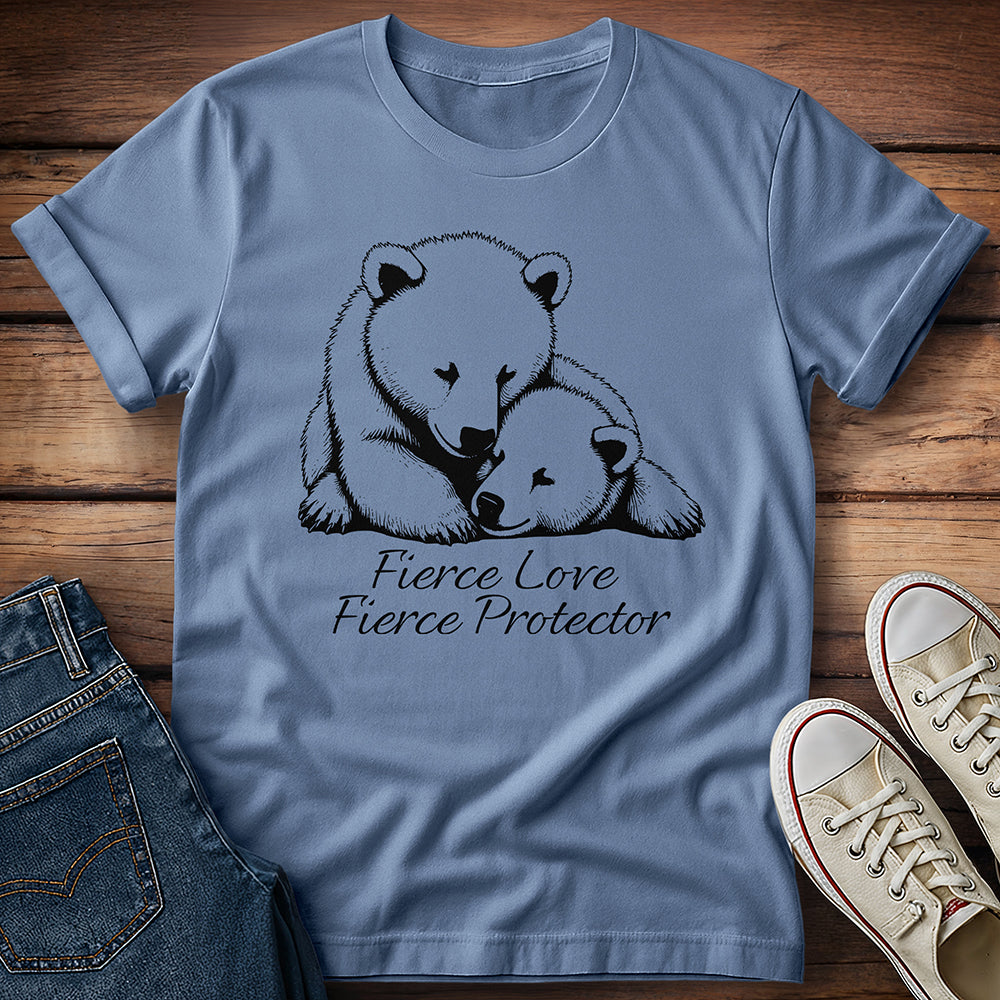 Bear and Cub Fierce Love Fierce Protector T-Shirt