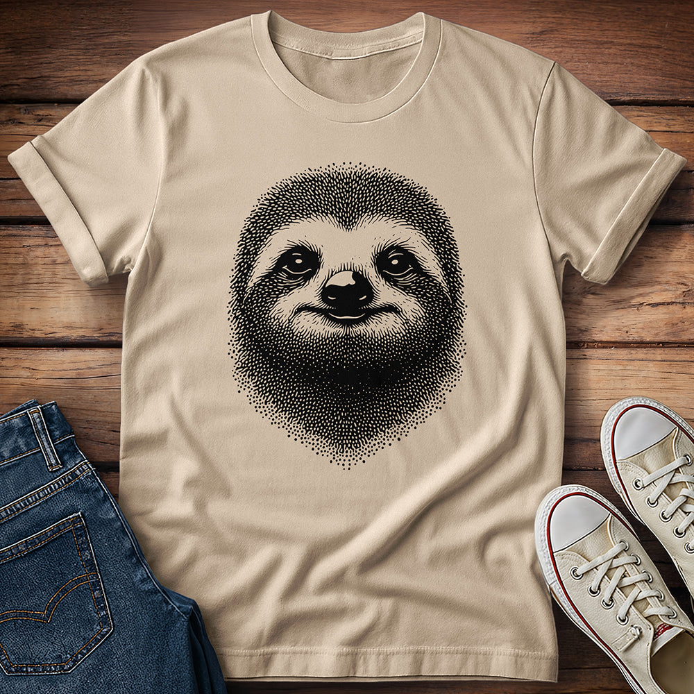 Stippled Sloth T- Shirt
