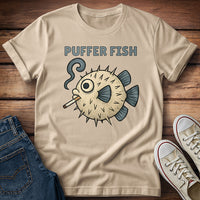 Puffer Fish Cigarette Text T-Shirt