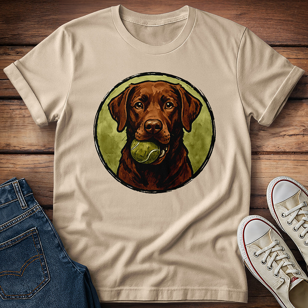 Chocolate Lab Water Color T-Shirt