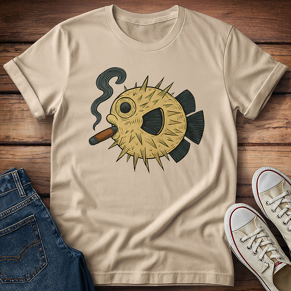 Puffer Fish Cigar T-Shirt