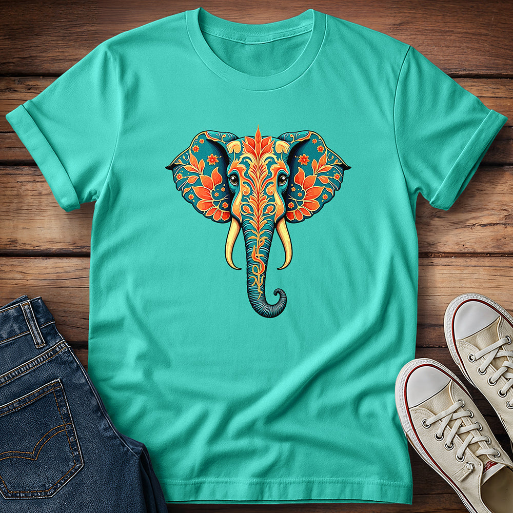 Turquoise Majesty Elephant T-Shirt