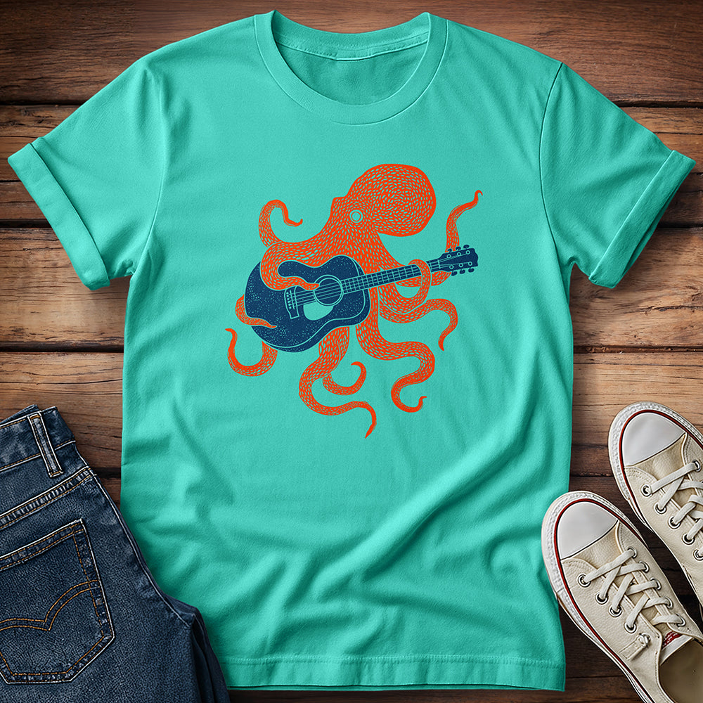 Octopus Playing Guitar T-Shirt