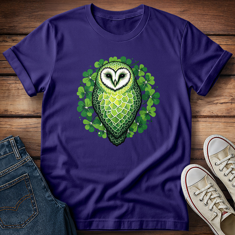 Owl in Shamrocks T-Shirt