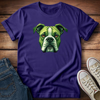 Green Boxer Dog T-Shirt