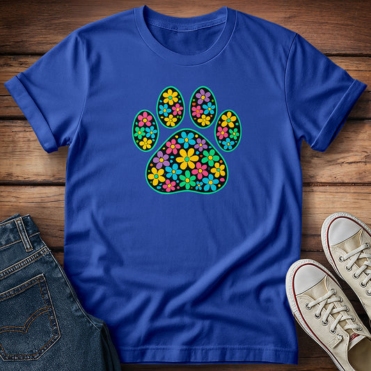 Flowered Paw T-Shirt
