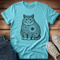 Fat Cat Sunflower T-Shirt