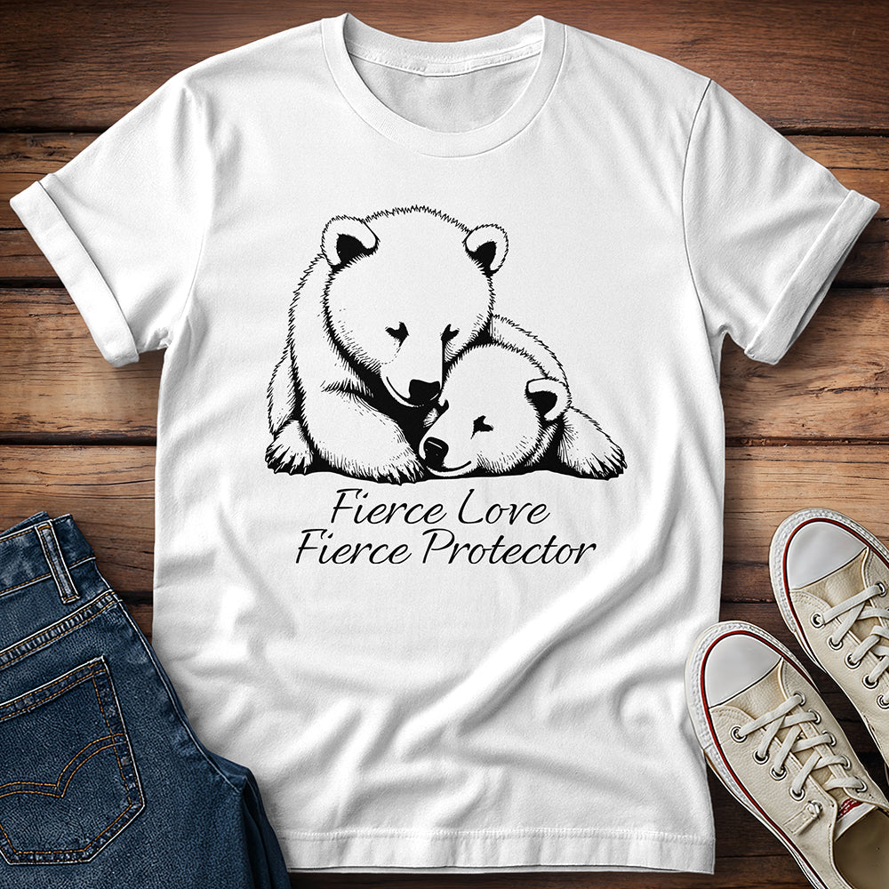 Bear and Cub Fierce Love Fierce Protector T-Shirt