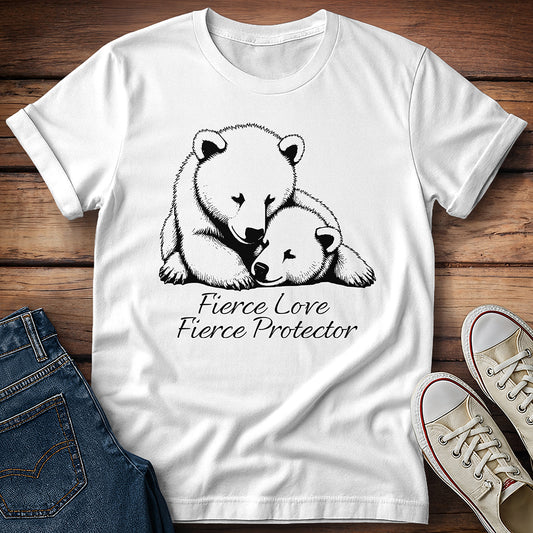Bear and Cub Fierce Love Fierce Protector T-Shirt