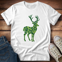 Shamrock Clover Deer  T-Shirt
