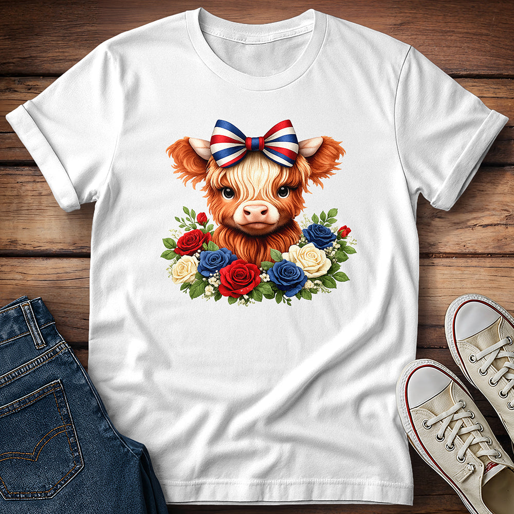 July 4th Highland Calf T-Shirt